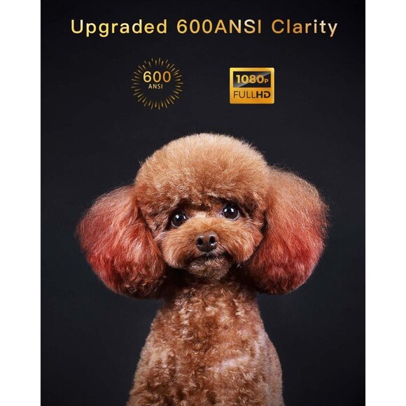 4D/4P Keystone Projector With WiFi And Bluetooth 4K Supported, 750ANSI Upgraded, - Picture 2 of 6